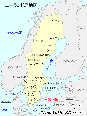 エーランド島地図