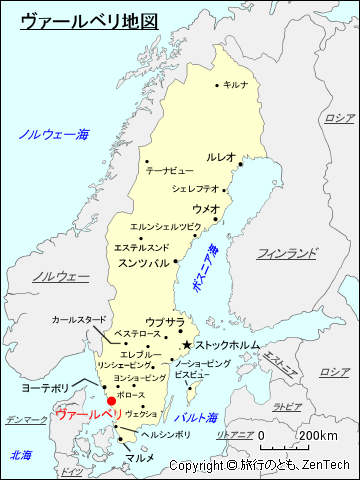 ヴァールベリ地図