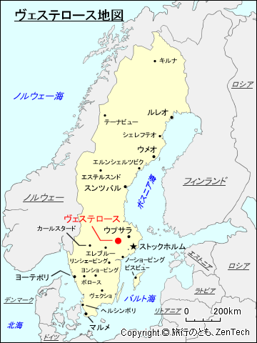 ヴェステロース地図