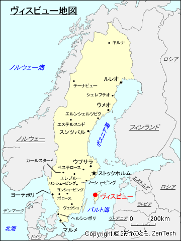 ヴィスビュー地図