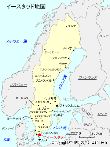 イースタッド地図