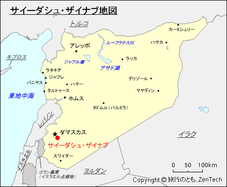 サイーダシュ・ザイナブ地図