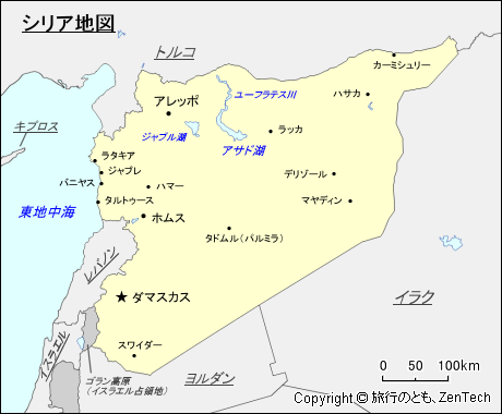 シリア地図