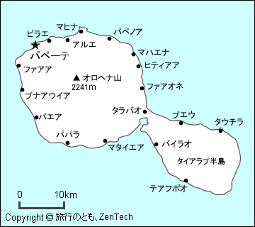 タヒチ島 地図