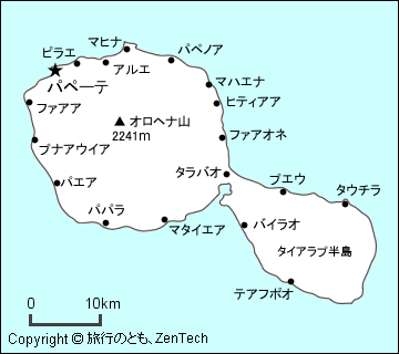 フランス領ポリネシア タヒチ島 旅行のとも Zentech