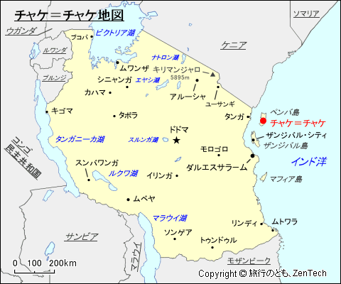 チャケ＝チャケ地図