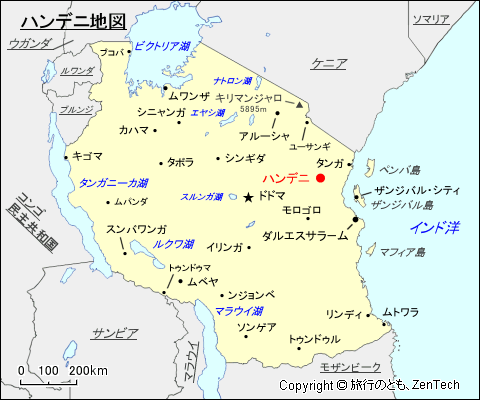 ハンデニ地図