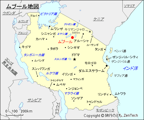 ムブール地図