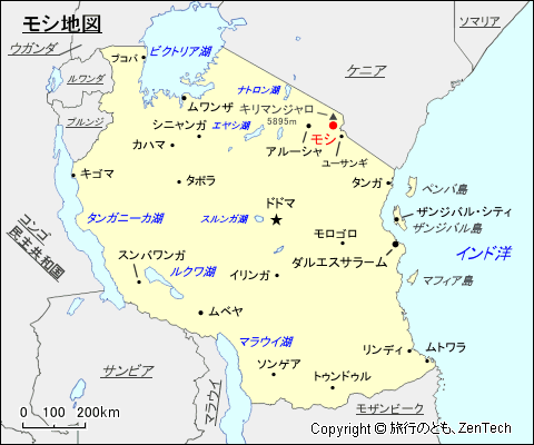 モシ地図