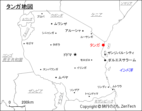 タンガ地図
