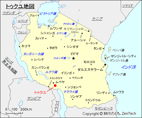 トゥクユ地図