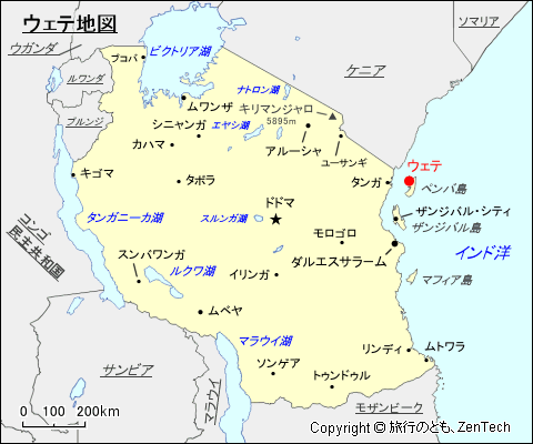 ウェテ地図