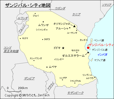 タンザニア:ザンジバル・シティ 旅行のとも、ZenTech