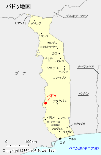 バドゥ地図