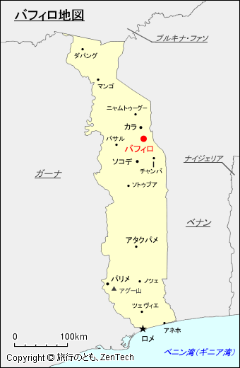 バフィロ地図