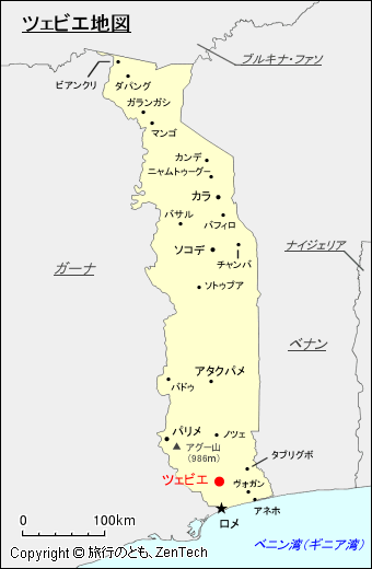 ツェビエ地図