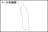 トーゴ白地図