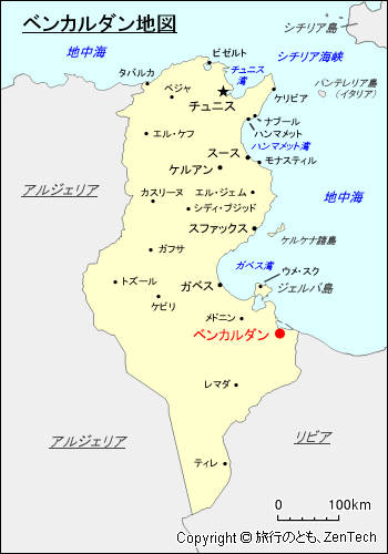 ベンカルダン地図