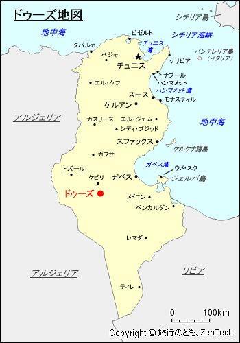 ドゥーズ地図