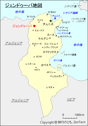 ジェンドゥーバ地図