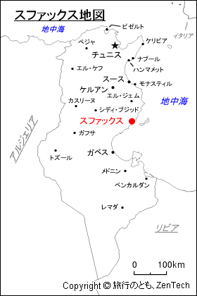 スファックス地図