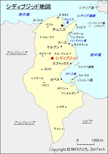 シディブジッド地図