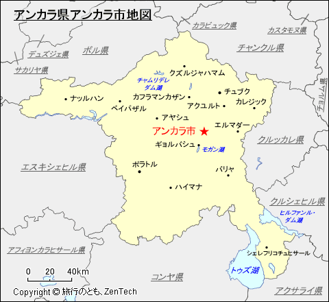 アンカラ県アンカラ市地図