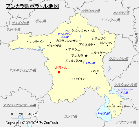 アンカラ県ポラトル地図