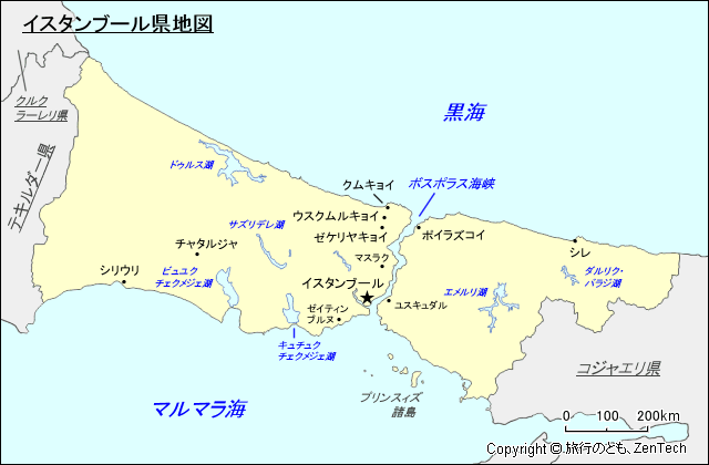 イスタンブール県地図