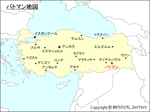 バトマン地図