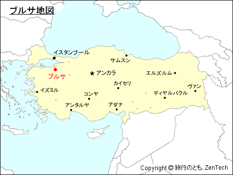 ブルサ地図