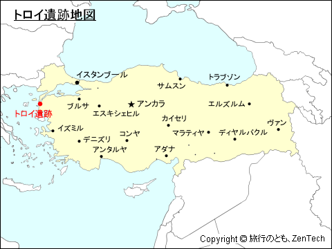 トルコ世界遺産 トロイの考古遺跡地図 旅行のとも Zentech トルコ世界遺産 トロイの考古遺跡地図 旅行のとも Zentech