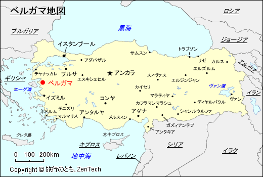 ベルガマ地図