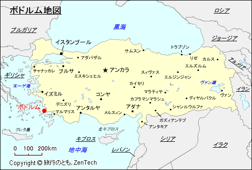 ボドルム地図