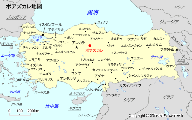 ボアズカレ地図