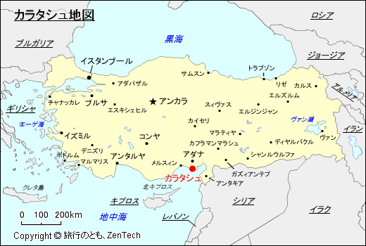 カラタシュ地図