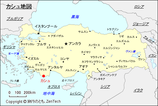 カシュ地図