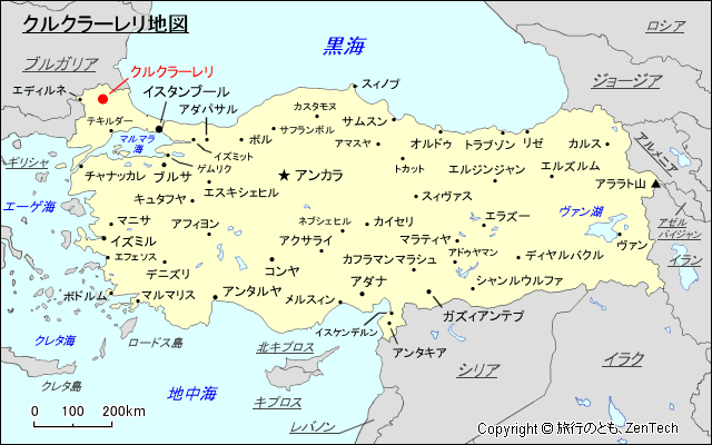 クルクラーレリ地図