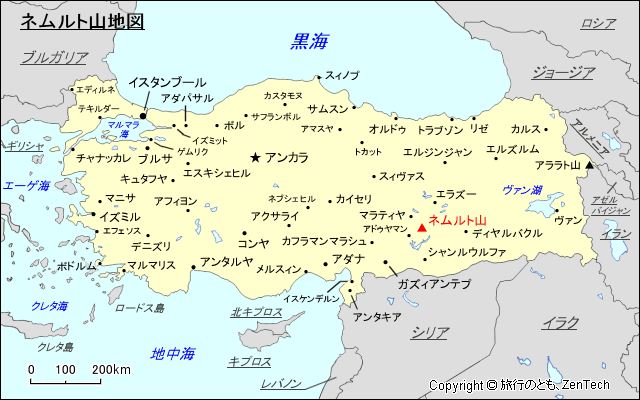 ネムルト山地図