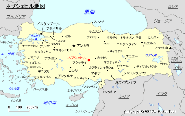 ネブシェヒル地図