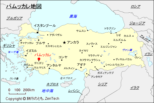 パムッカレ地図