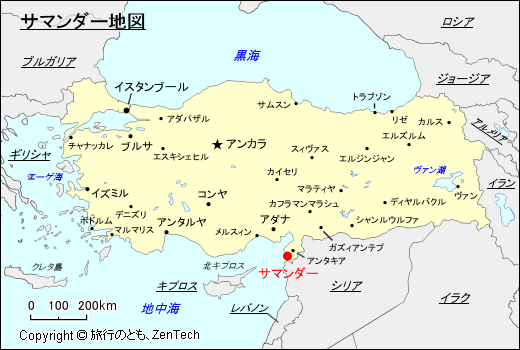 サマンダー地図