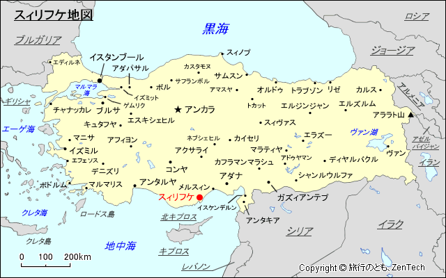 スィリフケ地図