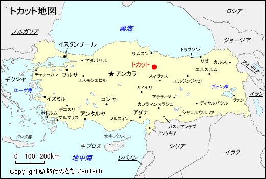 トカット地図