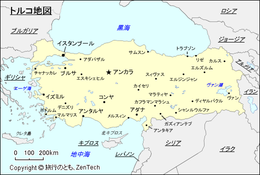 トルコ地図