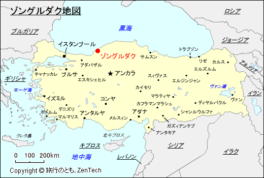 ゾングルダク地図