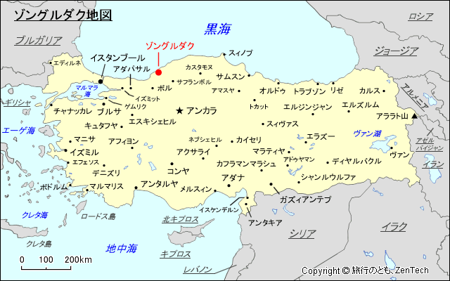 ゾングルダク地図