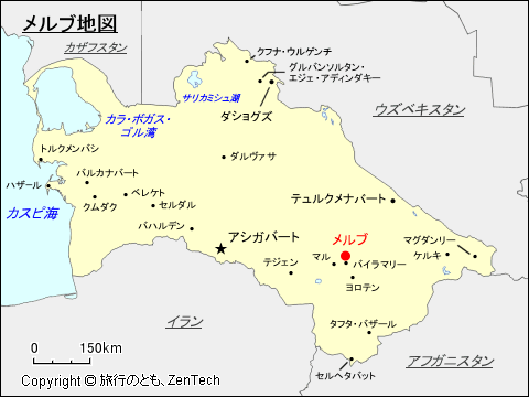 メルブ地図
