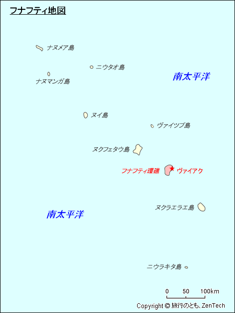 フナフティ地図