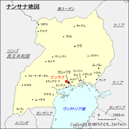 ナンサナ地図